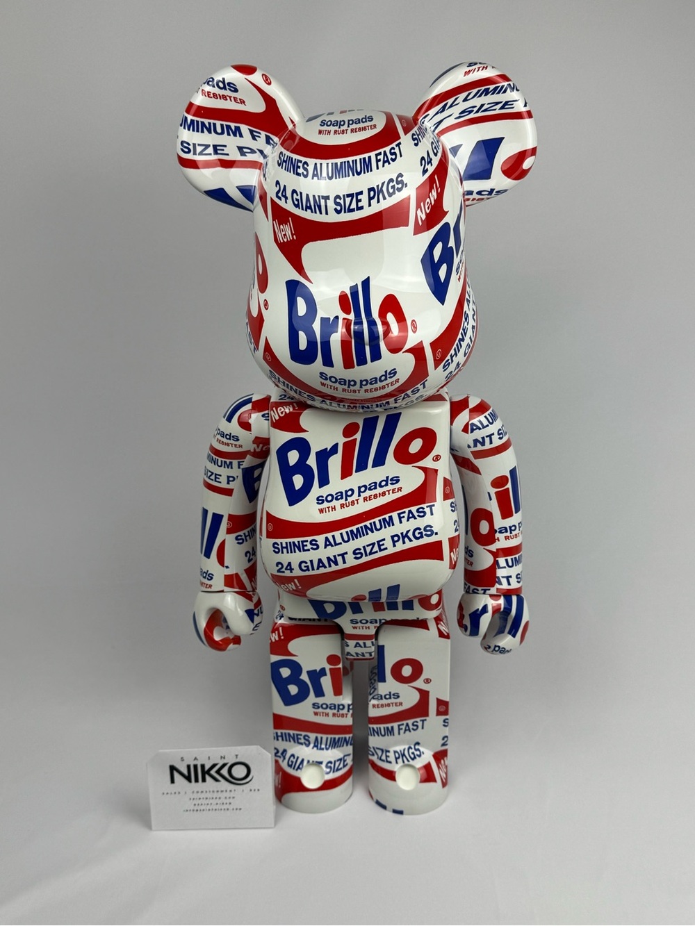 Bearbrick Brillo Box Andy Warhol 1000% no box